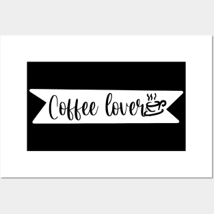 Coffee Lover - Retro Vintage Coffee Typography - Gift Idea for Coffee Lovers and Caffeine Addicts Posters and Art